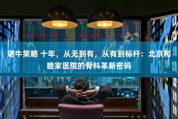 珺牛策略 十年，从无到有，从有到标杆：北京和睦家医院的骨科革新密码