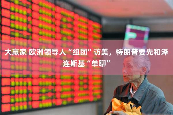大赢家 欧洲领导人“组团”访美，特朗普要先和泽连斯基“单聊”