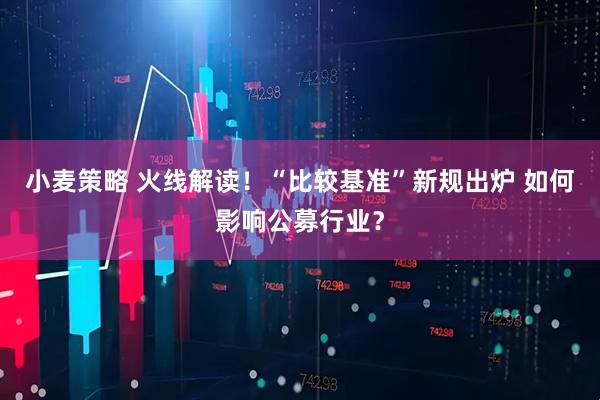 小麦策略 火线解读!“比较基准”新规出炉 如何影响公募行业?